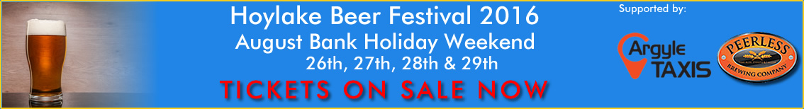 Buy tickets for Hoylake Beer Festival